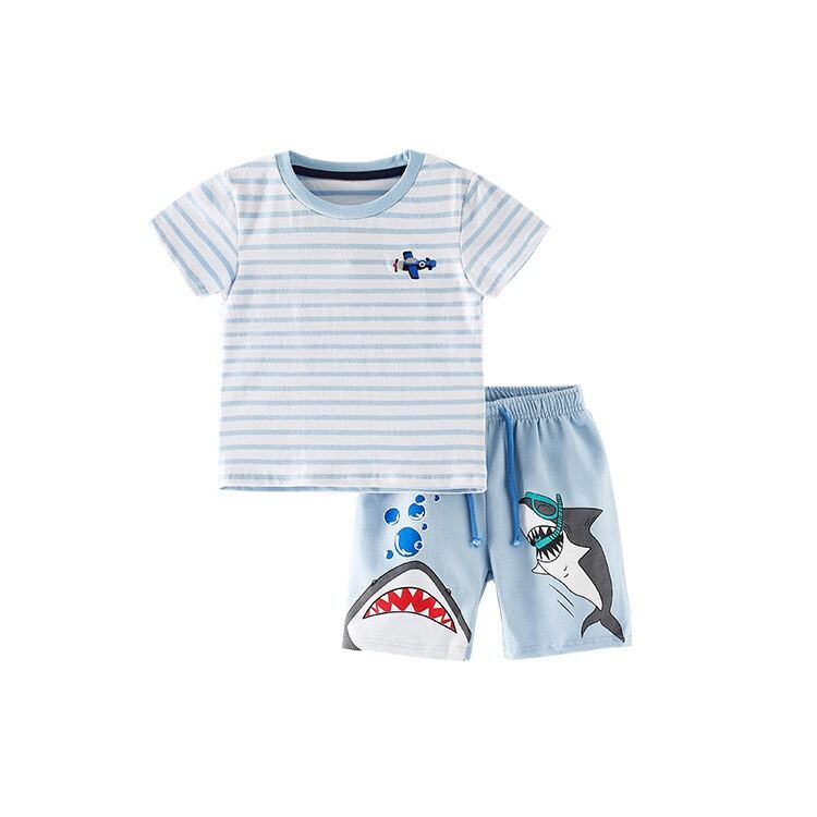 Đồ bộ bé trai, bộ thun cộc tay bé trai, đồ thun Little Maven