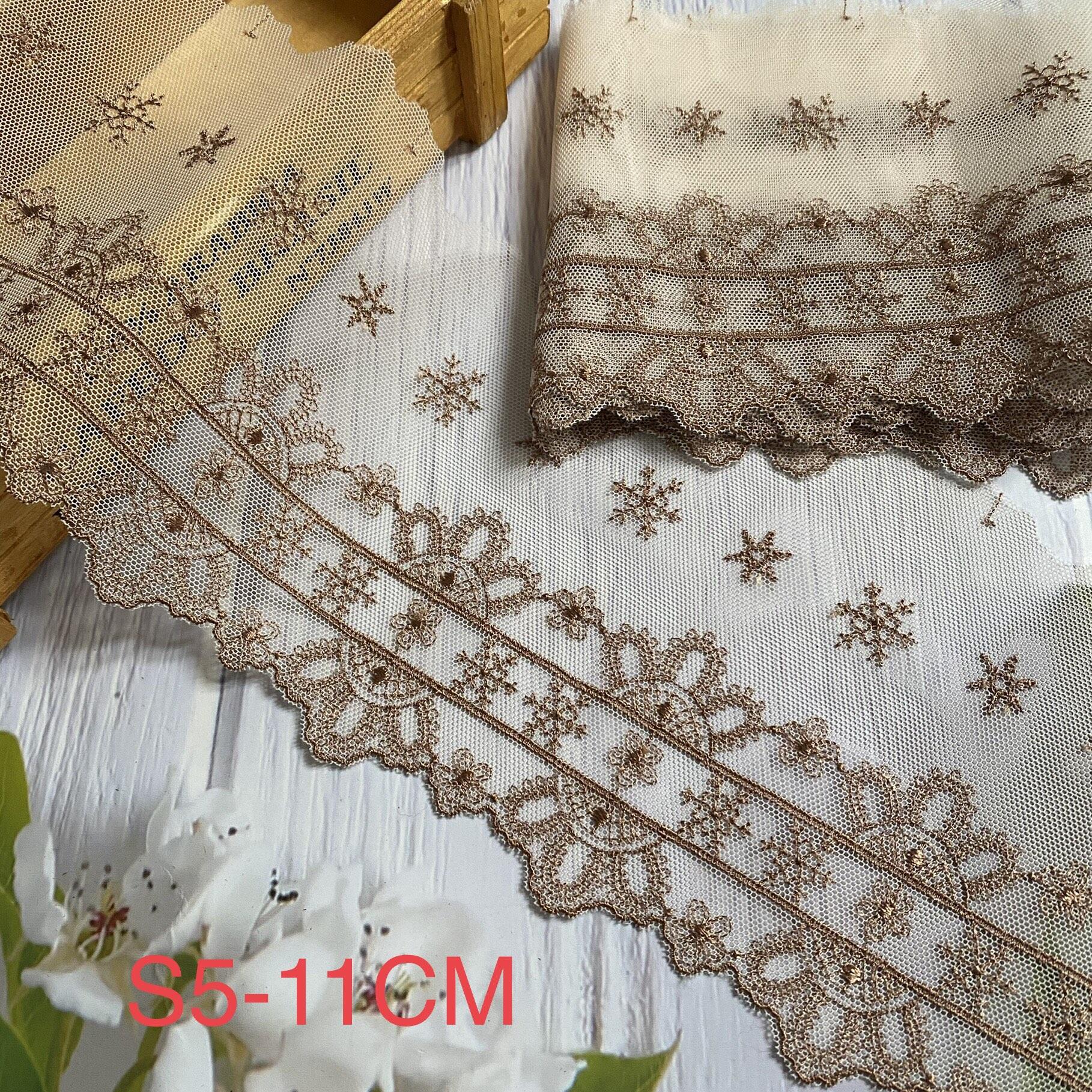 (1 MÉT) REN LƯỚI THÊU PHỤ KIỆN MAY VÁ BẢN RỘNG 11 _12CM.
