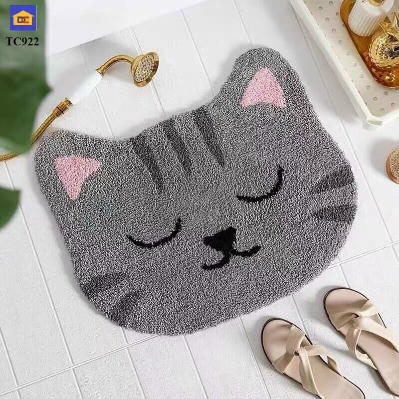 Thảm lau chân, thảm chùi chân 3D lông cừu cao cấp - CH24