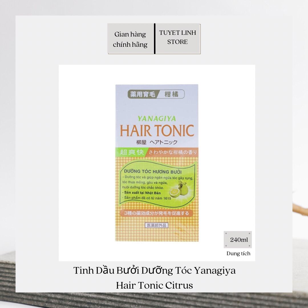 Tinh Dầu Dưỡng Tóc ,Giúp Mọc Tóc Hiệu Quả Yanagiya Hair Tonic 240ml (Product Of Japan) thumbnail