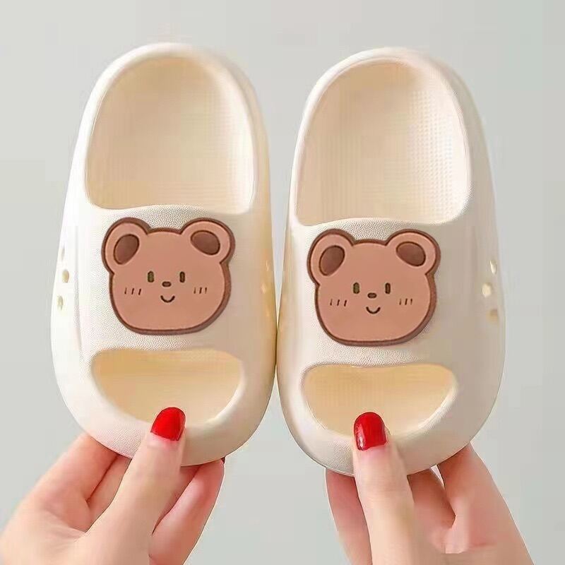 Dép Đi Trong Nhà Mùa Hè Chống Trượt Im Lặng Hoạt Hình Cho Trẻ Em Bé Trai Và Bé Gái Dép Đi Trong Nhà PVC Đế Phẳng