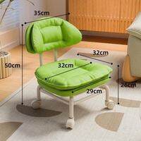 XIWUSHOUJIANG | Đôn Ghế Có Bánh Xoay 360 Độ Cho Trẻ Em Có Tựa Lưng