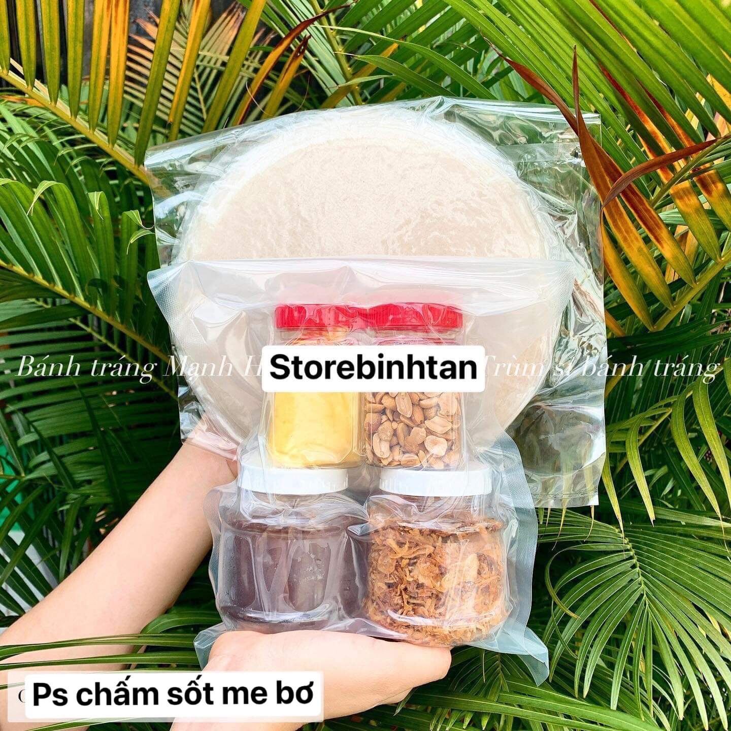 COMBO 500gr BÁNH TRÁNG PHƠI SƯƠNG CHẤM SỐT ME BƠ