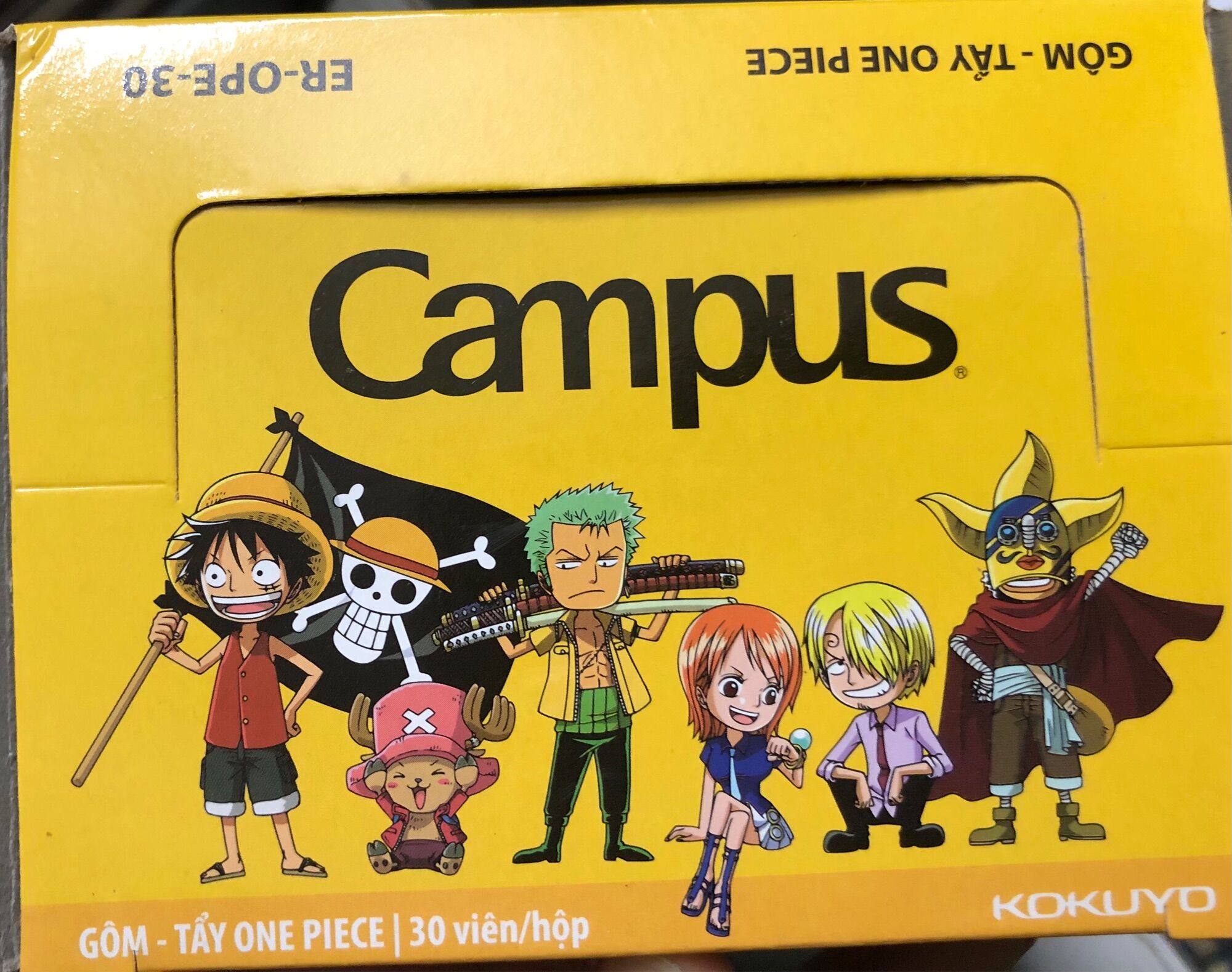 Tẩy chì , gôm tẩy One Piece Campus