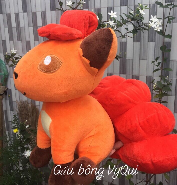 [HCM]Gấu bông Pokemon cáo 6 đuôi Vulpix lửa size to