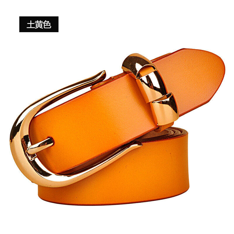 Thắt lưng nữ thắt lưng da mẫu rộng thắt lưng quần bò da bò rộng phong cách hàn quốc thời trang da thật thắt lưng quần dễ phối thường ngày trang trí