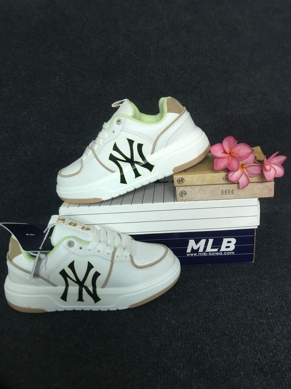 [HCM]Giày sneaker MLB chunky đế cao,giày nữ MLB chunky liner