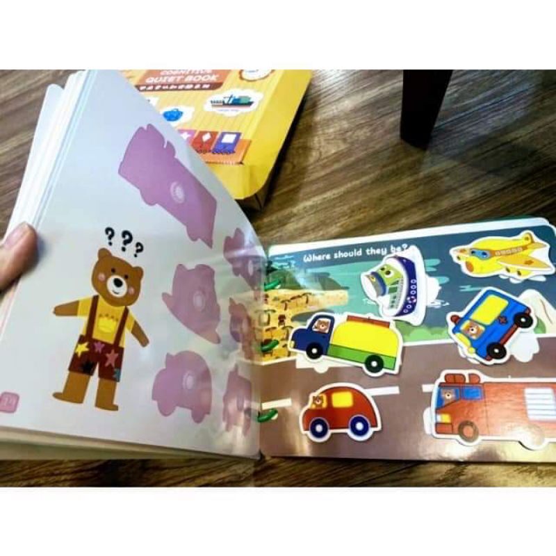 Sách bóc dán Montessory thông minh cho bé