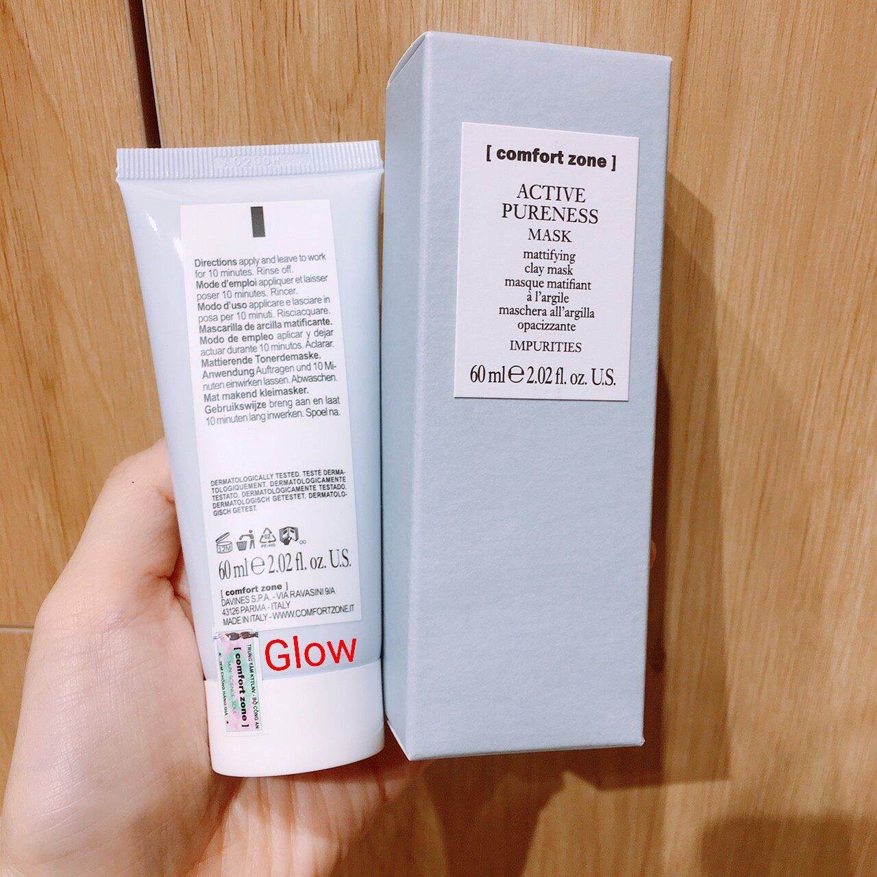 Active pureness mask - mặt nạ đất sét hút dầu comfort zone active pureness mask mặt nạ đất sét dành cho da dầu mụn