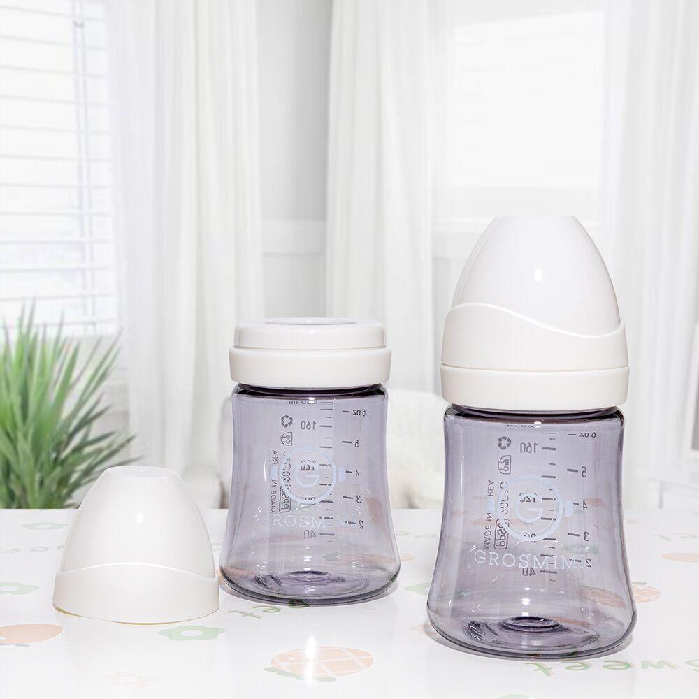 Bình sữa GROSMIMI PPSU 200ml/ 300ml Dark Series (tách lẻ 1 bình ko hộp)