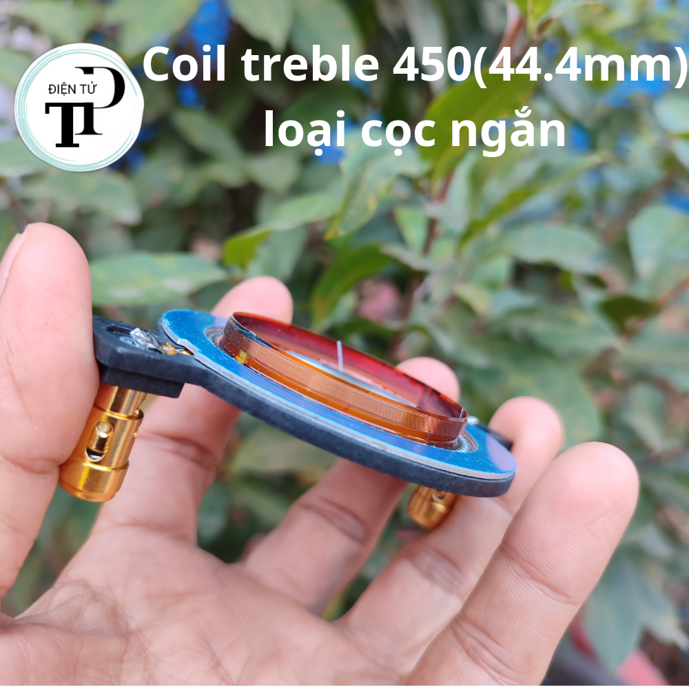 Coil treble 450 (44.4mm) cọc ngắn dây đồng tròn