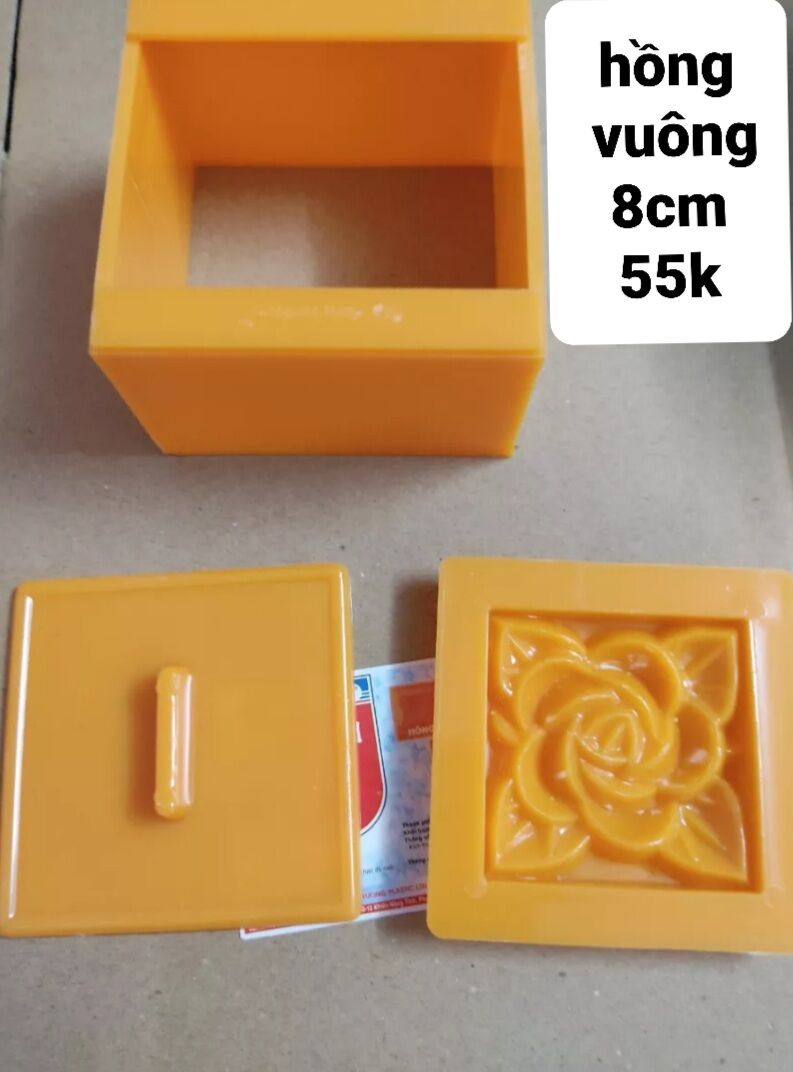 Khuôn xôi hồng vuông 8cm
