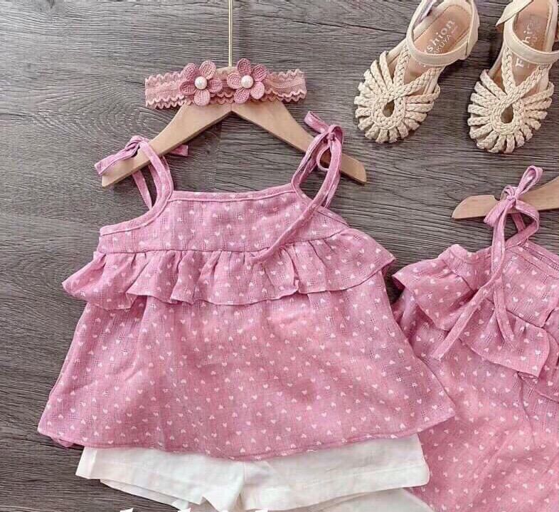 [HCM]Bộ set 2 dây đũi cho bé gái 6-16kg