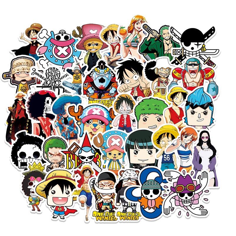 Set 50 sticker Luffy - One Piece chống nước