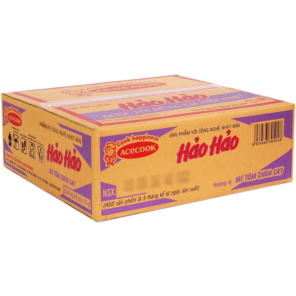 Thùng Mì Hảo Hảo Tôm Chua Cay 30 gói