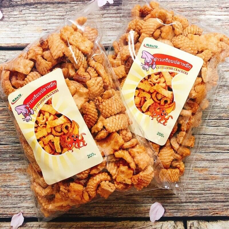 Snack mực mikato thái lan giòn rụm gói 200gr