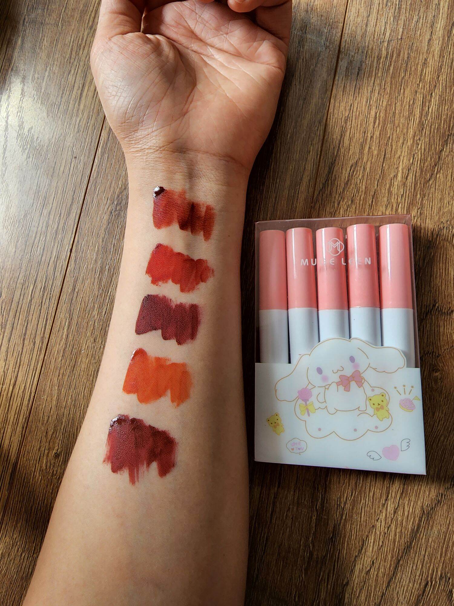 Set 5 Cây Son Muge Leen  Thỏ bông trắng
