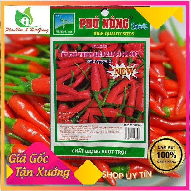 Hạt Giống Ớt Chỉ Thiên Siêu Cay Phú Nông Seeds | Shop Phân Bón, Hạt Giống Rau Củ Quả, Xơ Dừa, Mùn Dừa, Đất Sạch Trồng Rau Sạch Tp. Hồ Chí Minh