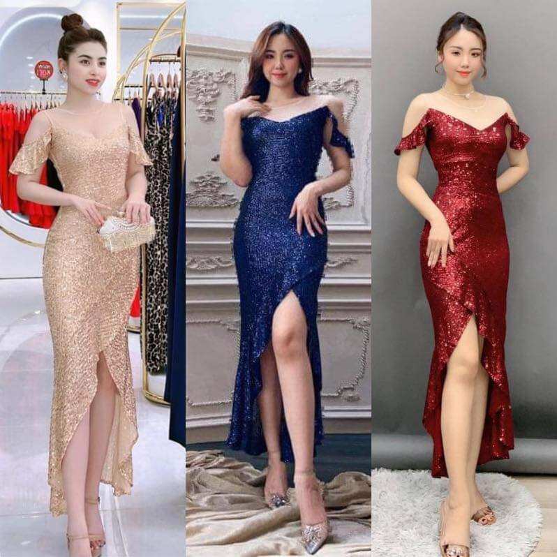 Đầm dạ hội DIVA dáng đuôi cá cao cấp