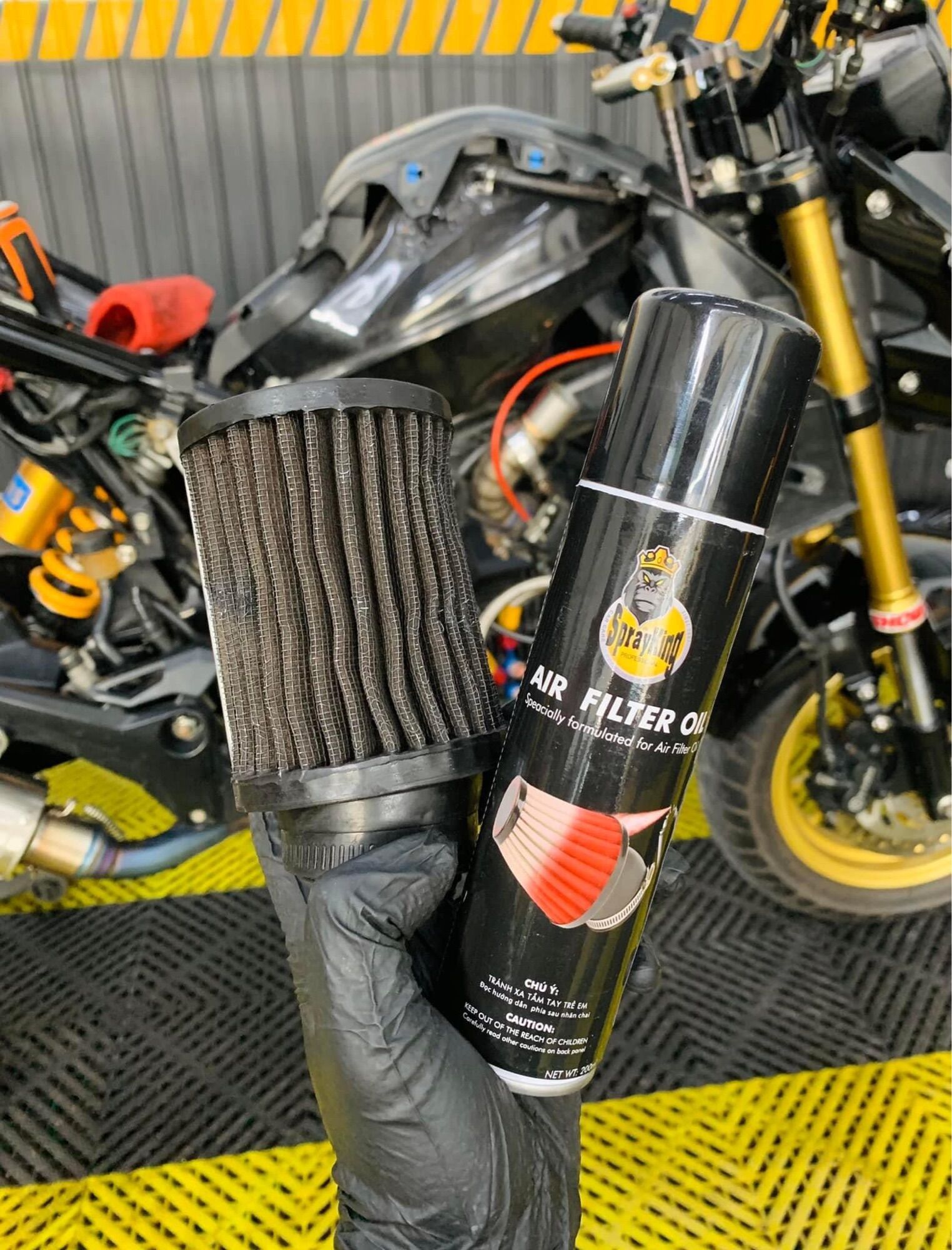 Tẩm Dầu Lọc Gió Sprayking