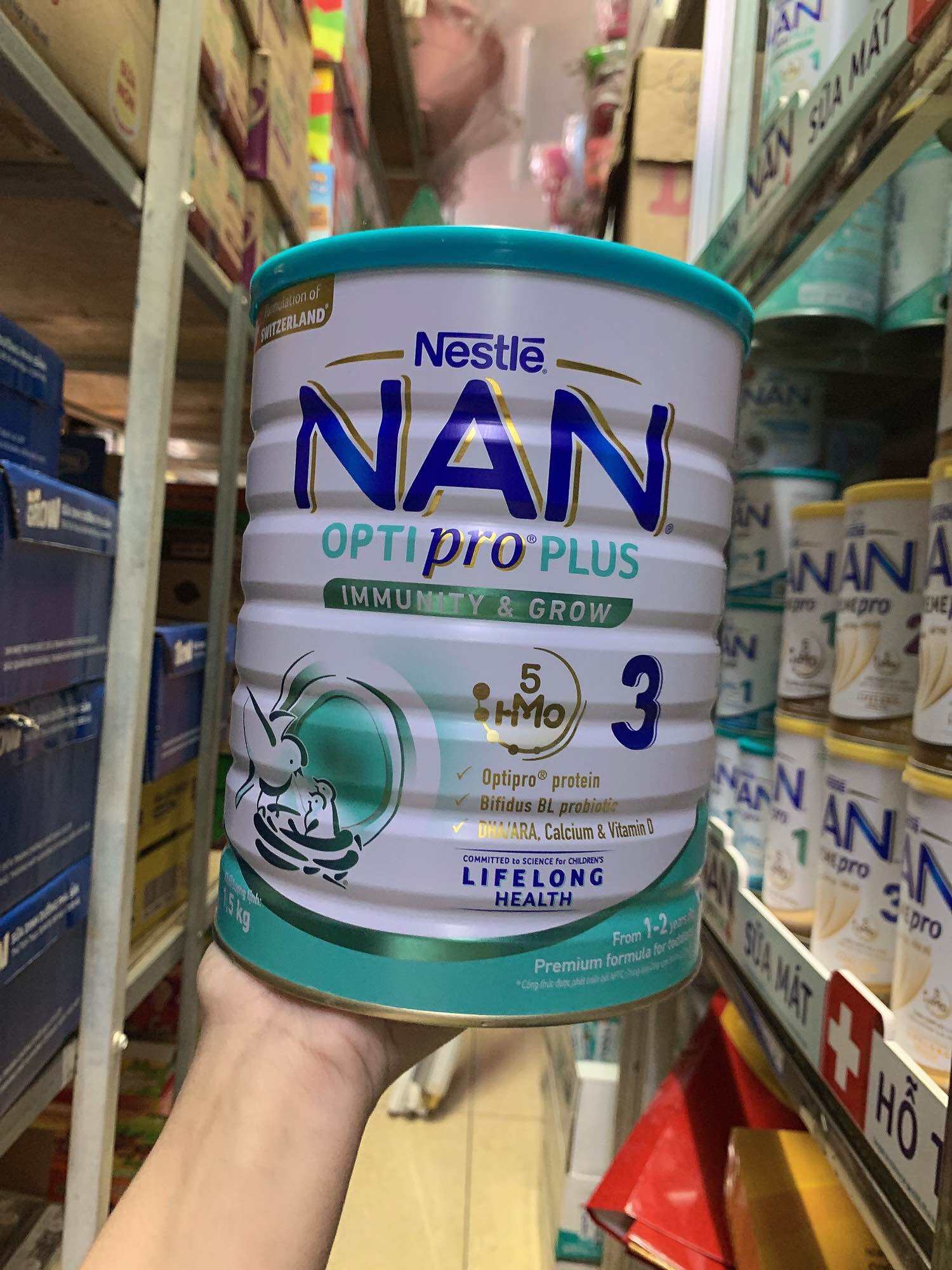 New model Nestle NAN Optipro plus immune & Grow 3 1.5kg milk powder for