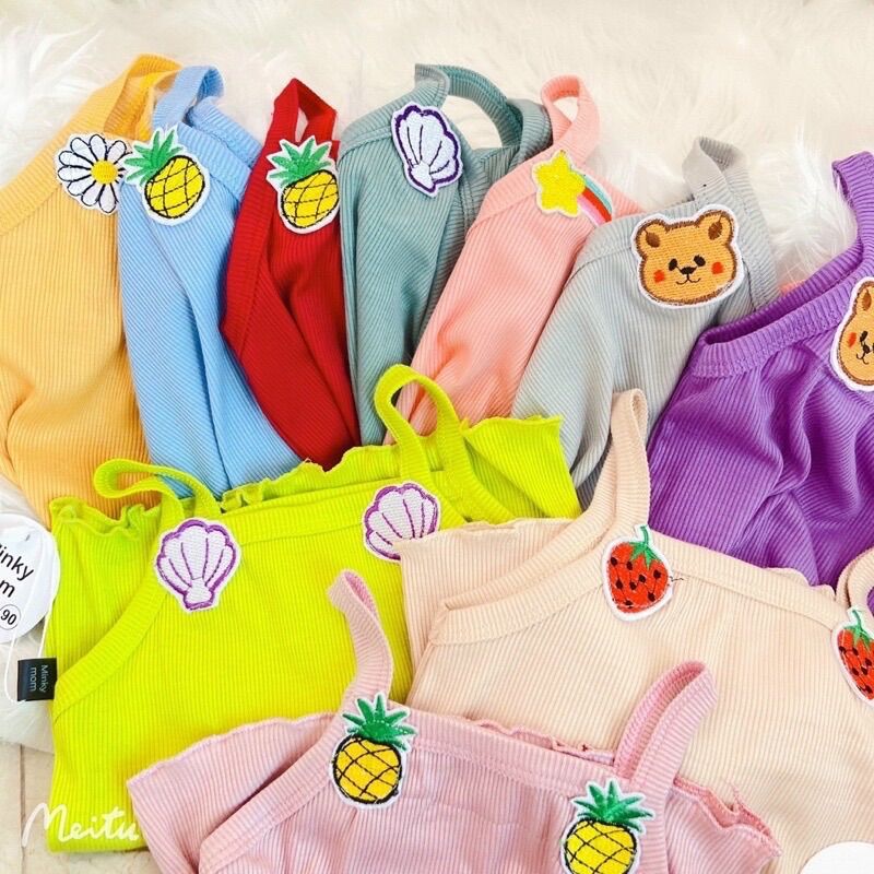 Bộ 2 dây minky mom gân lạnh bé gái