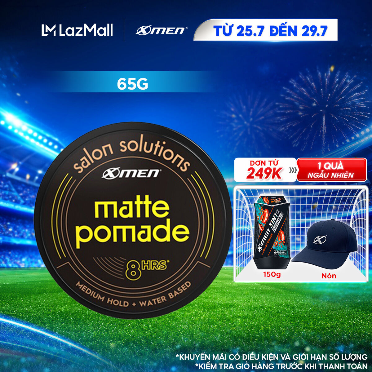 Sáp Matte Pomade Xmen Salon Solutions 65g