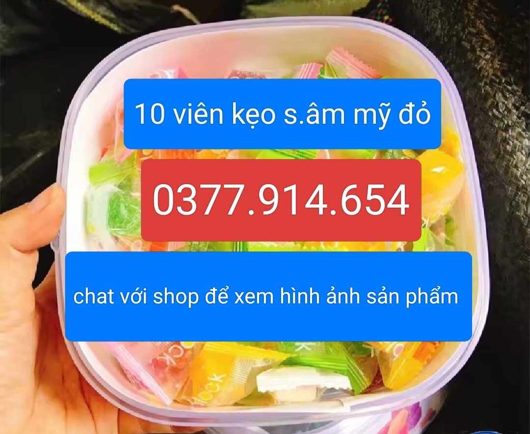10 VIÊN KẸO MỸ ĐỎ ( CHAT VỚI SHOP ĐỂ XEM HÌNH ẢNH SẢN PHẨM)