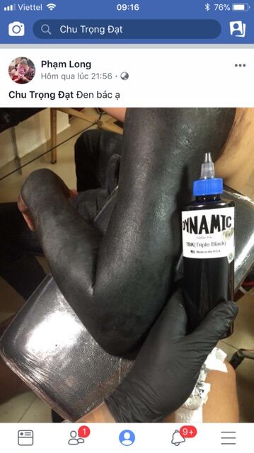 Mực xăm Dynamic Triple Black 8oz