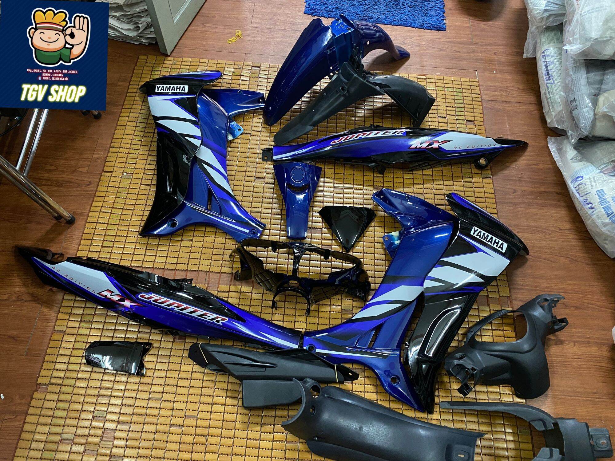 Dàn áo abs loại 1 jupiter mx xanh gp đen
