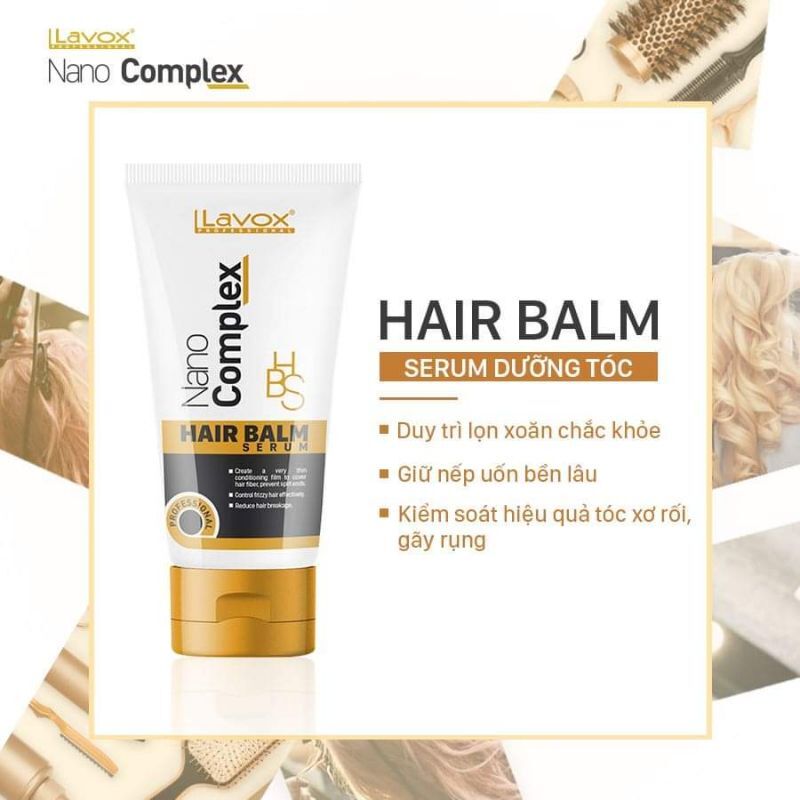 [ DATE 10/2024 ] Serum Dưỡng Tóc Hair Balm Lavox Nano Complex 60ml