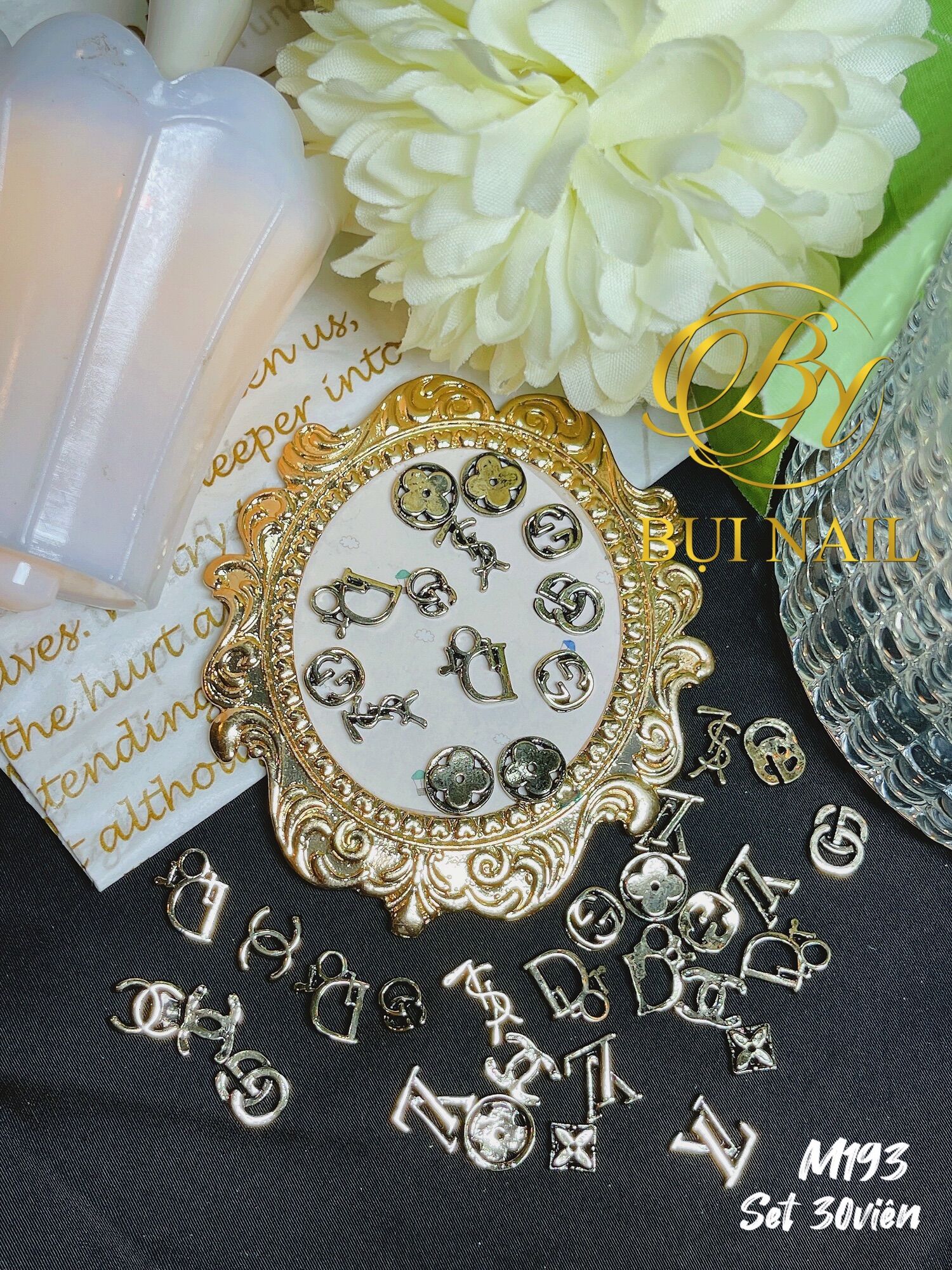 Charm kim loại m193 set 30viên