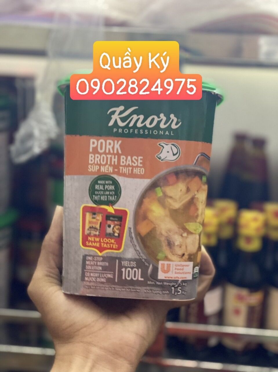 Súp nền thịt heo knorr 1.5kg