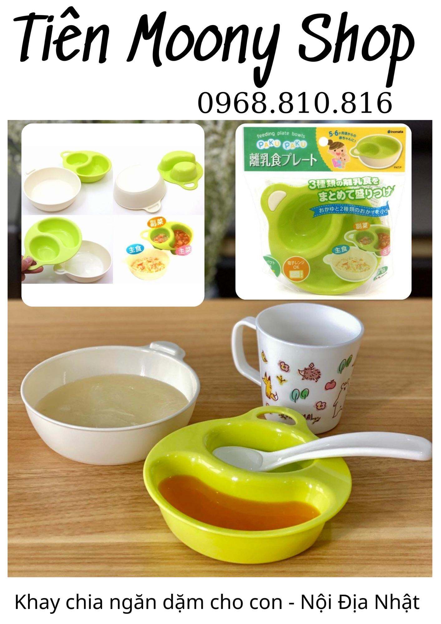 Chén ăn dặm chia ngăn cho con - Nội địa Nhật