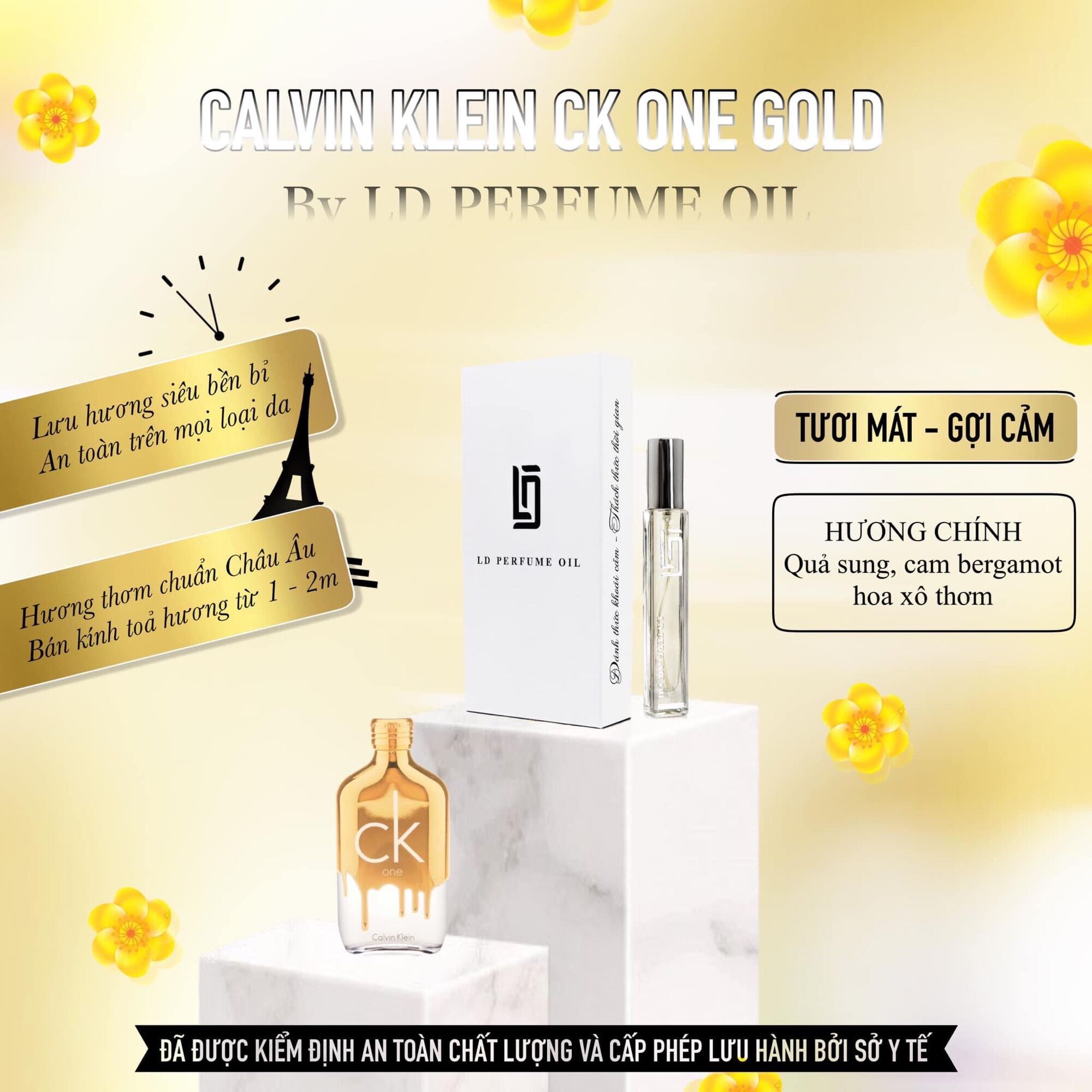 [Hcm]Tinh Dầu Nước Hoa Ld Perfume Oil (Ck Gold)