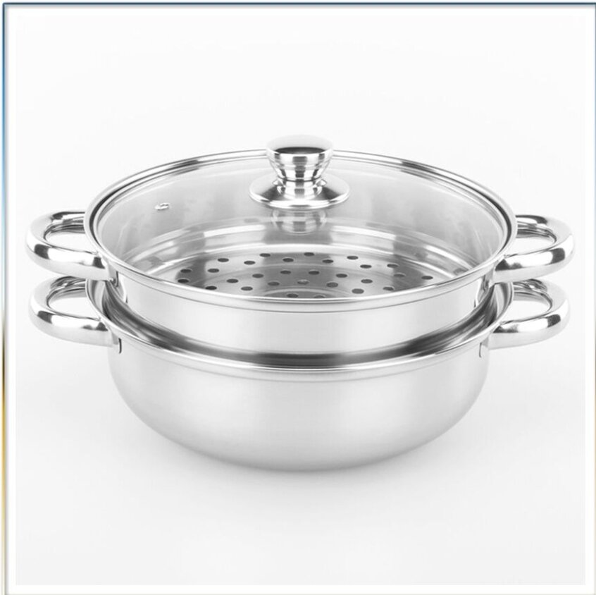 NỒI HẤP INOX 2 TẦNG HOTPOT 28CM