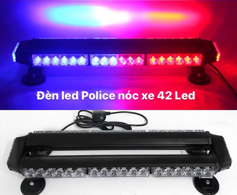 Đèn Led Police gắn nóc xe 42Led