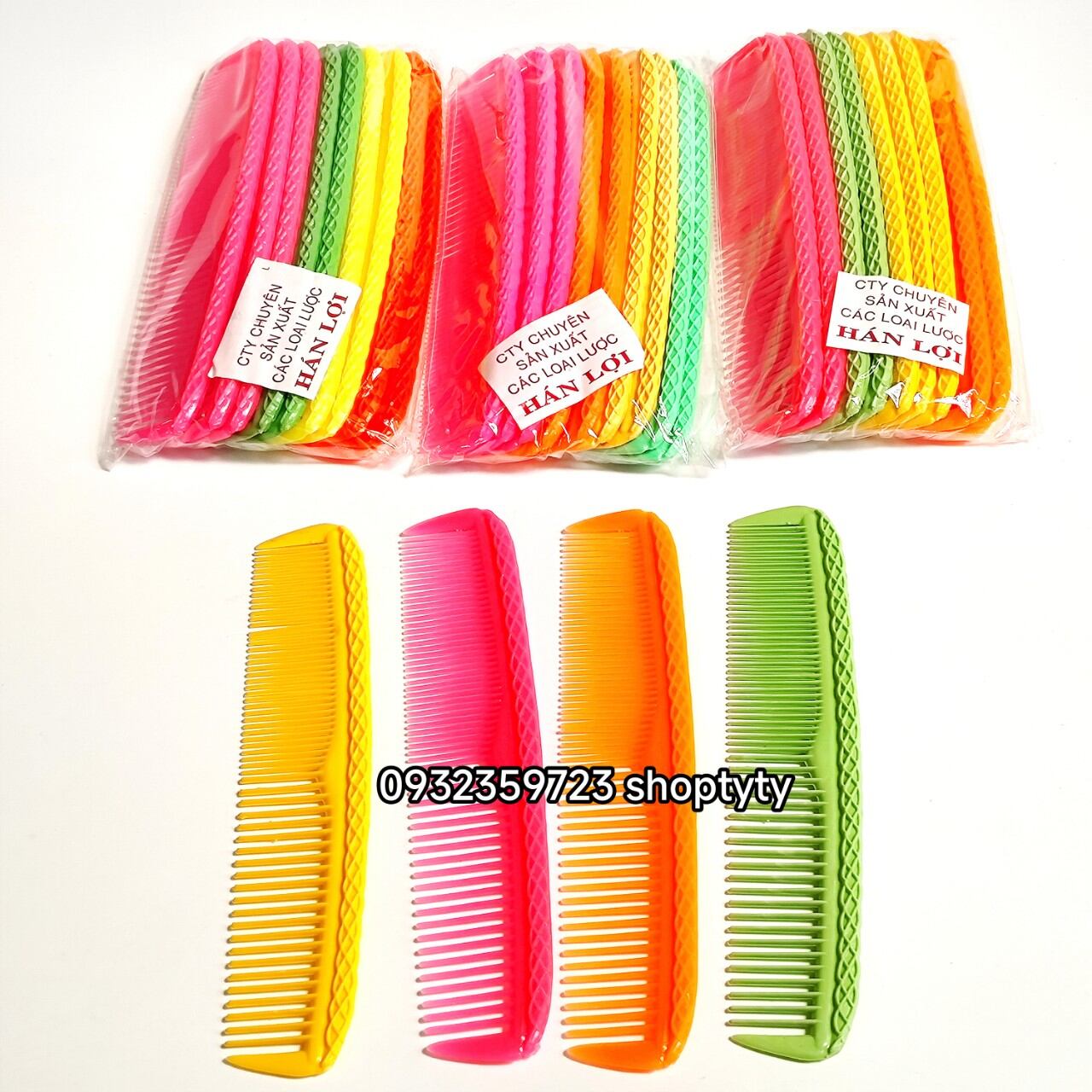 1 Bịch 10 Cây Lược Chải Tóc Hán Lợi 20cm