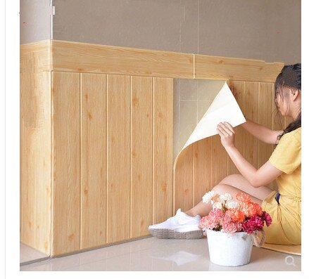 Xốp dán tường giả gỗ 3d loại đẹp
