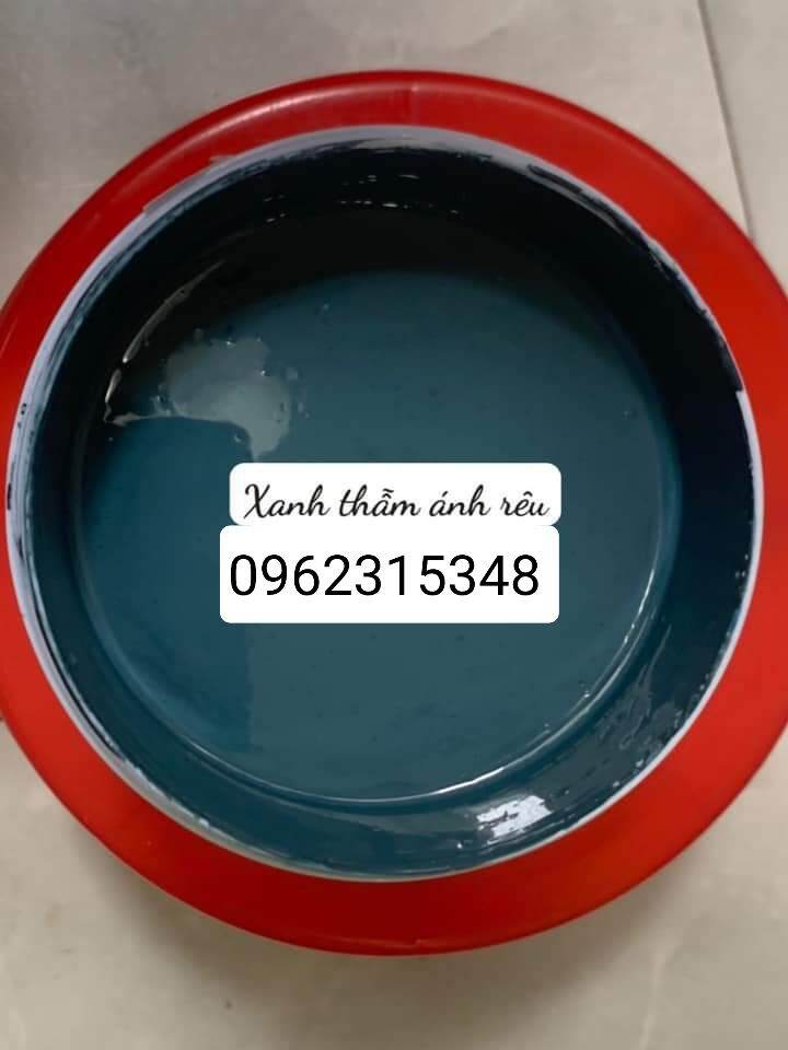 sơn chậu cảnh xanh thẫm ánh rêu 1. 2kg