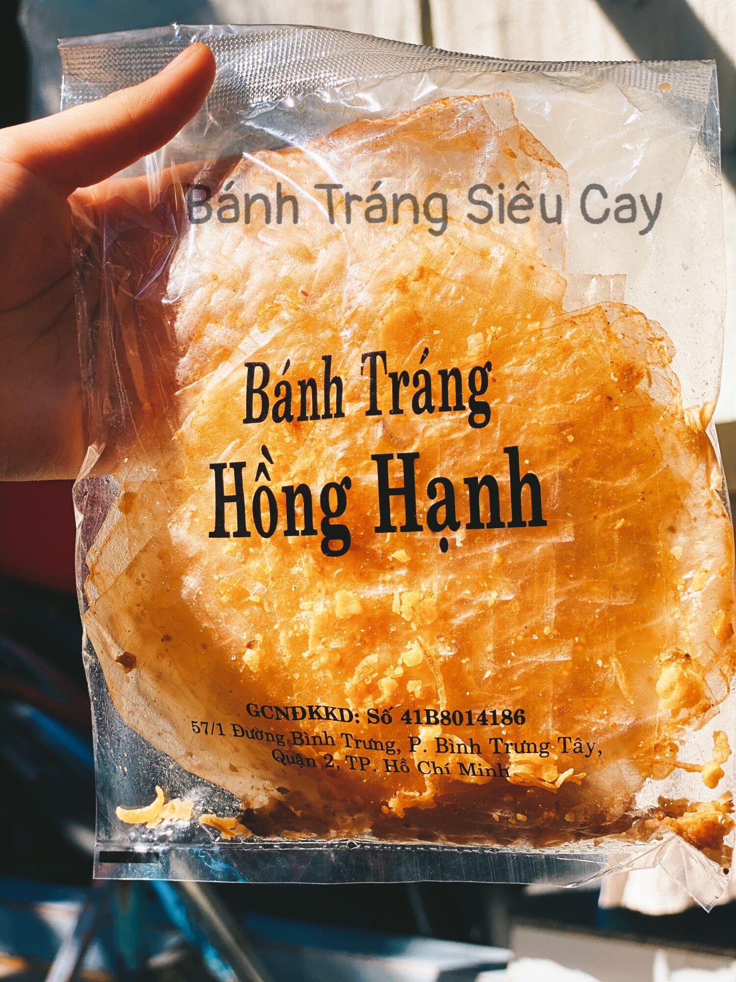 Combo 10 Bịch Bánh tráng Xì Ke Hồng Hạnh Siêu Cay Tỏi Phi