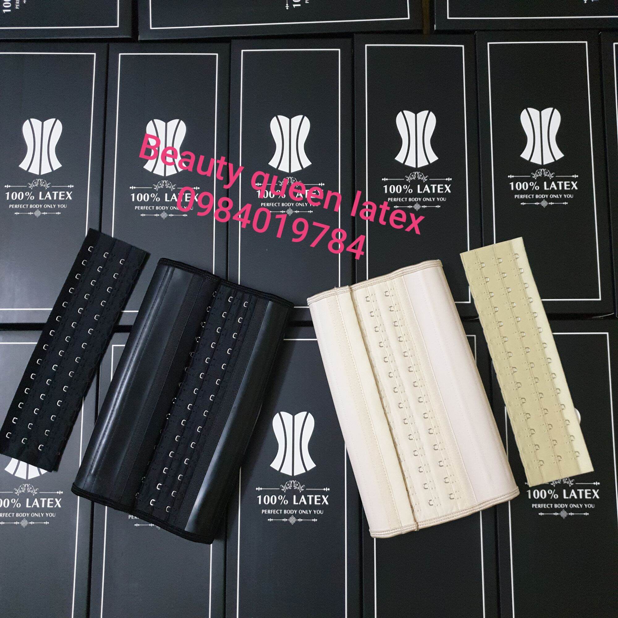 Đai nịt bụng latex 25 xương 25cm
