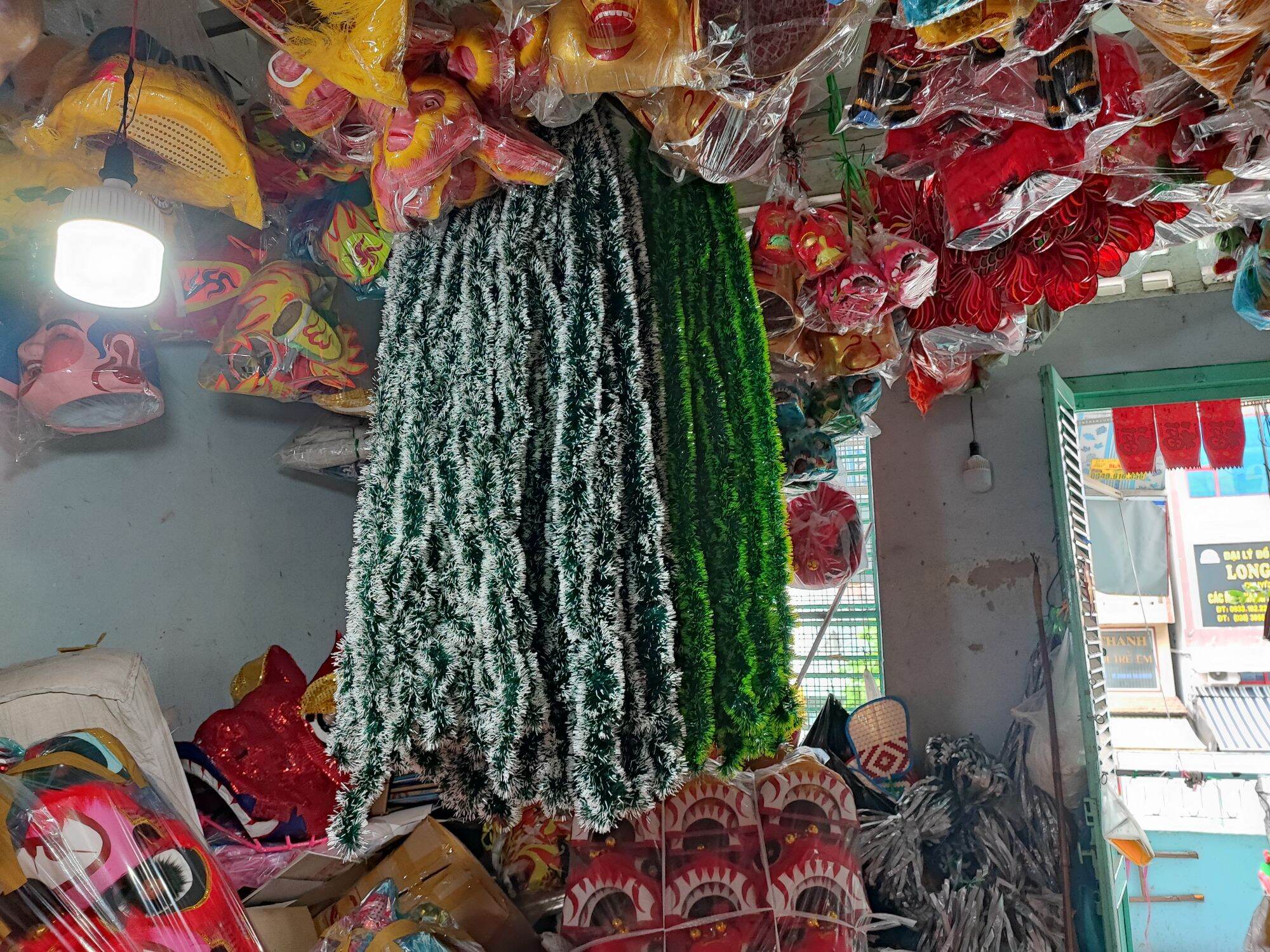 Dây Đuôi Chồn Trang Trí Giáng Sinh dài 1m8