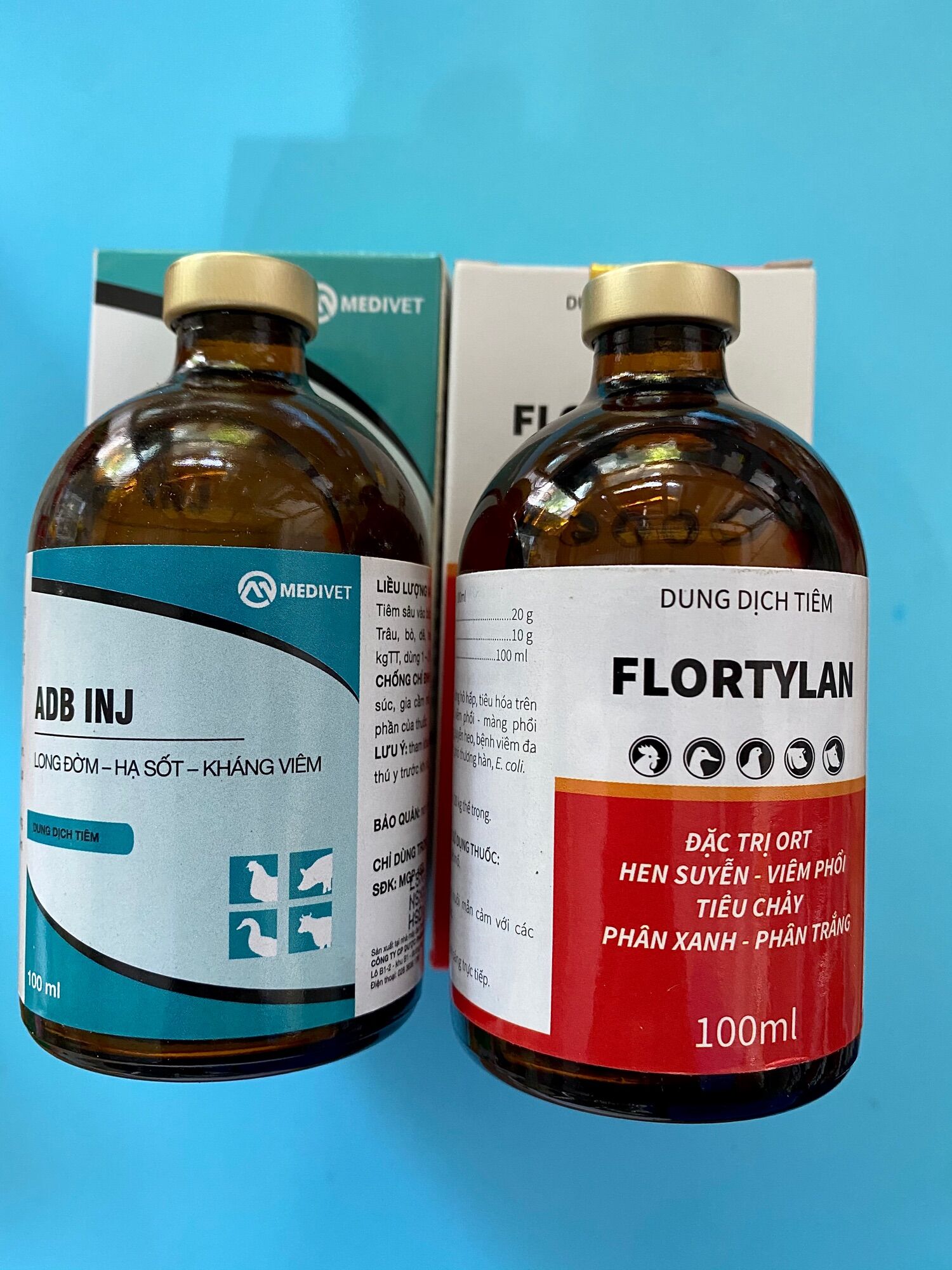 Flortylan+ADB Dùng khi hen, suyễn, ho thở, tiêu chảy, viêm phổi màng phổi