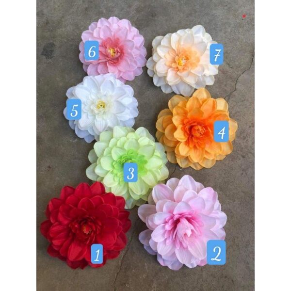 Combo 10 Đầu Bông Thược Dược Cao Cấp _ Hoa giả, hoa lụa