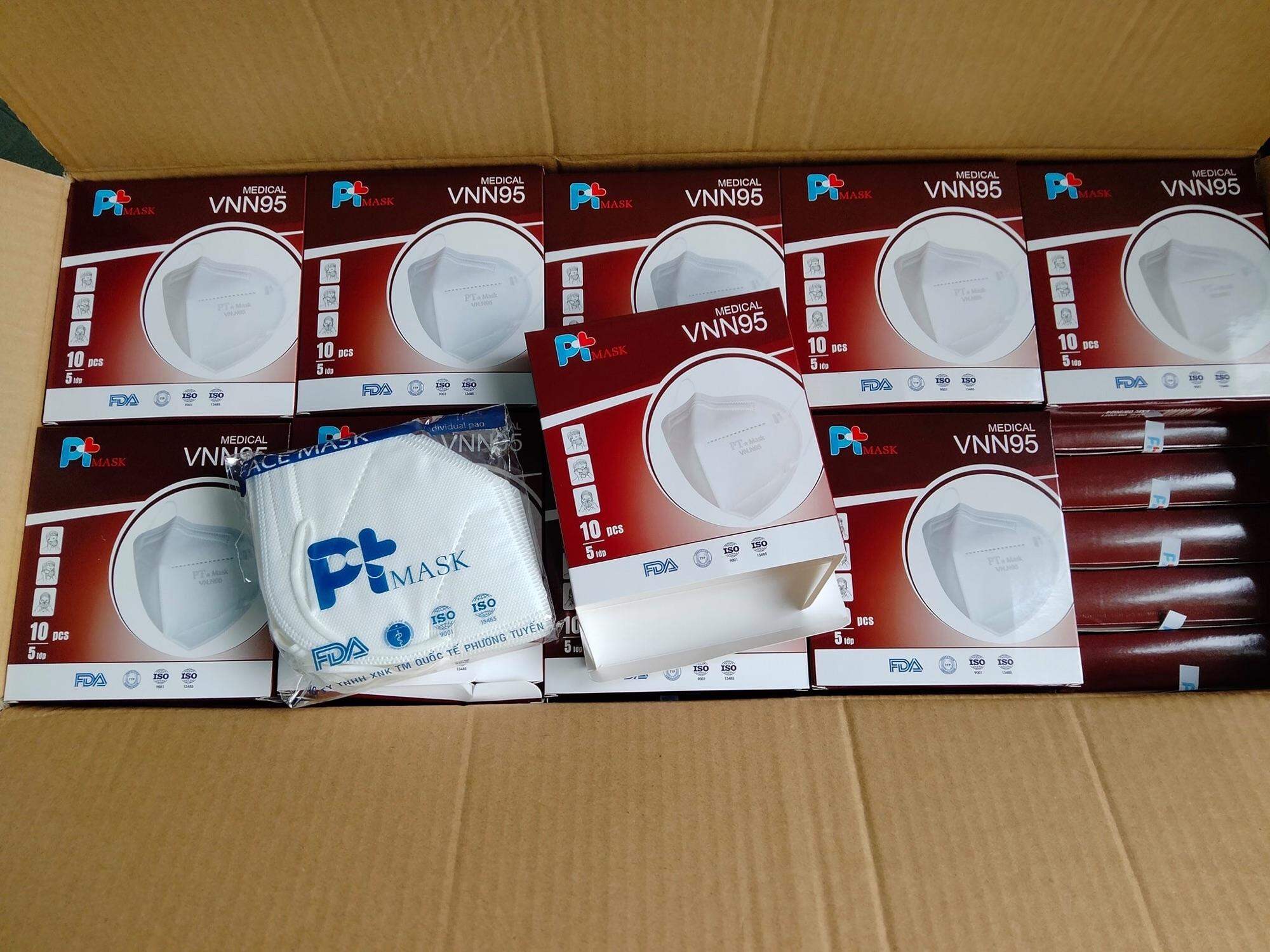 Combo 200 Cái Khẩu Trang N95 PT Mask 5 Lớp Kháng Khuẩn ( 1 Hộp 10 Cái )