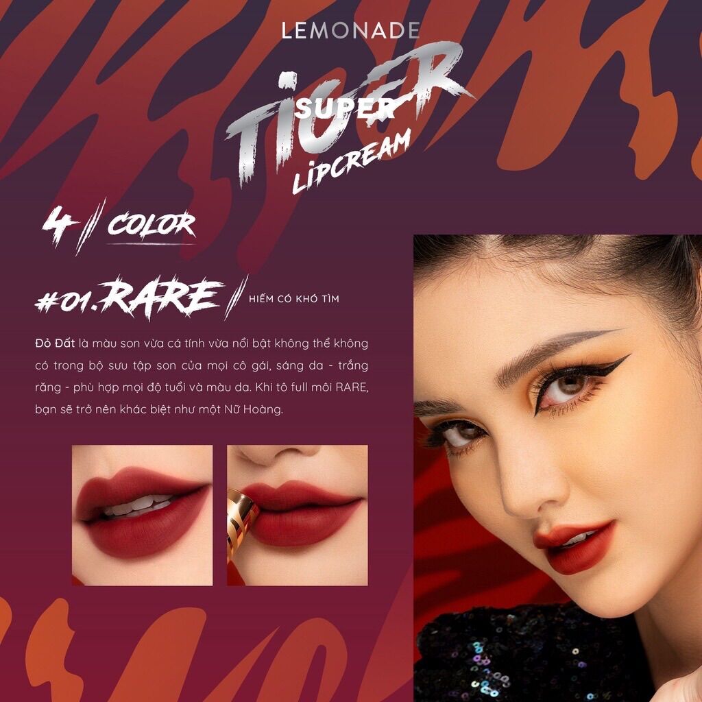 Son kem lì Lemonade SuperTiger Matte Lipcream 5g