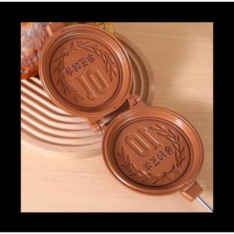 KHUÔN LÀM BÁNH ĐỒNG XU - CHẢO ĐỒNG XU 10 WON HÀN QUỐC TỰ LÀM TẠI NHÀ