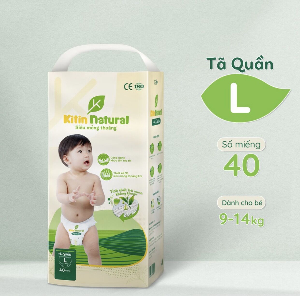 TÃ DÁN/QUẦN KITIN NATURAL (MIẾNG TUỲ SIZE)