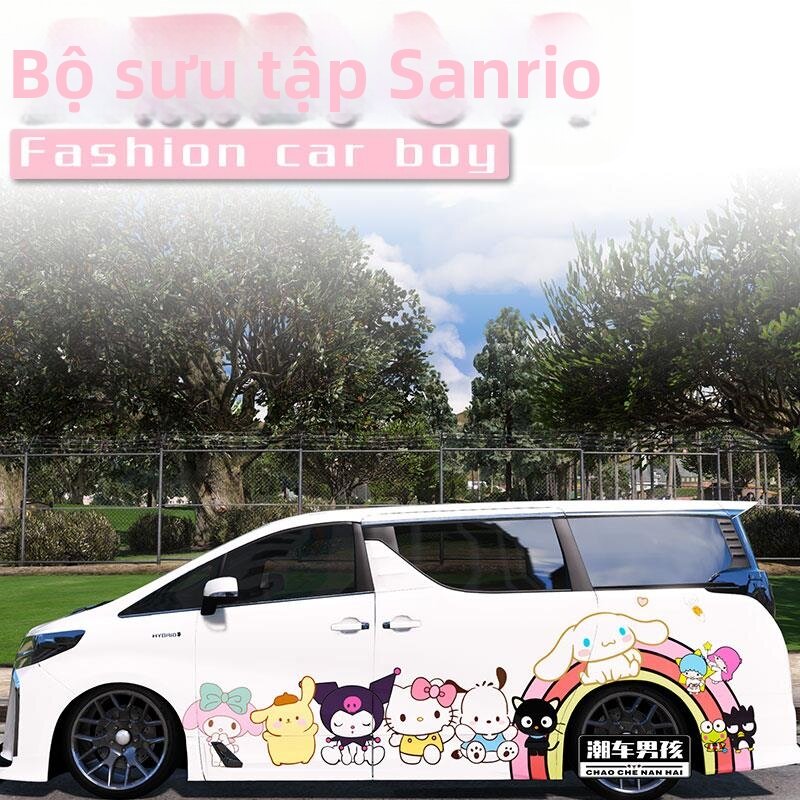 CANJING | Cute Hello Kitty Customizable Car Stickers Giá 4,063,000 Đồng*Miễn phí vận chuyển